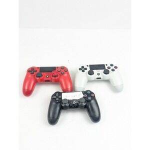 Lot of 3 Broken PS4 Dualshock 4 Controllers For parts or repair